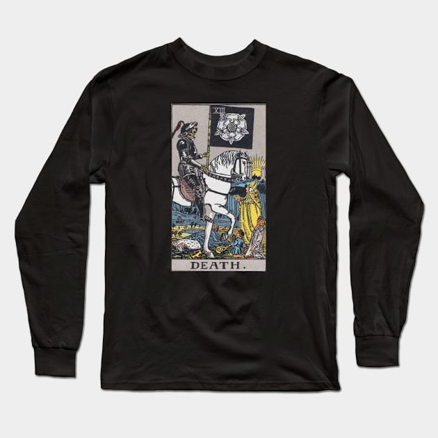 Tarot Deck - Major Arcana - XIII - Death Long Sleeve T-Shirt by sezinun